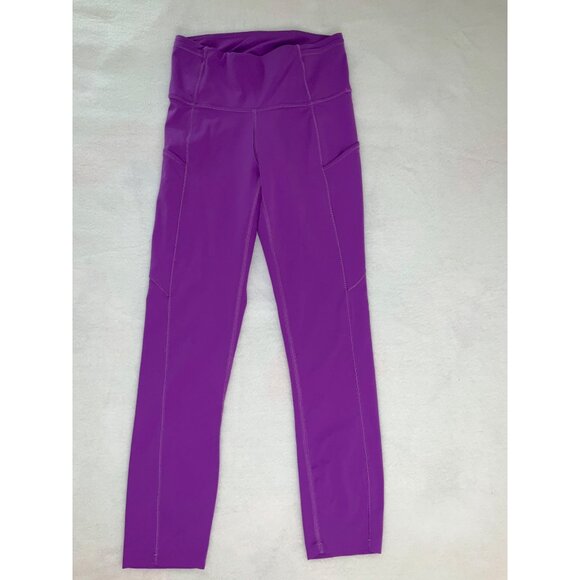 Lululemon Fast and Free High-Rise Crop 23" Moonlit Magenta, size 4 - Picture 2 of 6